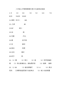 09，云南省保山市昌宁县思源实验学校2023-2024学年八年级上学期期末物理测试(1)