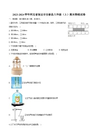 2023-2024学年河北省保定市安新县八年级（上）期末物理试卷（含解析）