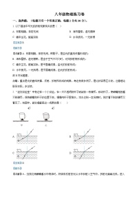 江苏省仪征市实验中学东区校2023-2024学年八年级上学期12月质量抽测物理试题