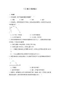 物理八年级下册第七章 力7.3 重力习题