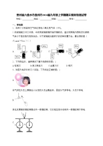 贵州省六盘水市盘州市2024届九年级上学期期末模拟物理试卷(含答案)