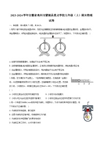 2023-2024学年安徽省亳州市蒙城县重点学校九年级（上）期末物理试卷（含解析）