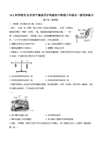 初中物理沪科版八年级全册第一节 科学探究：杠杆的平衡条件精品当堂达标检测题