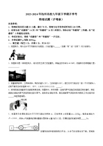 安徽省池州市池州市名校2023-2024学年九年级下学期开学物理试题