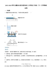 安徽省合肥市肥东县八斗学校2023-2024学年八年级下学期开学物理试题