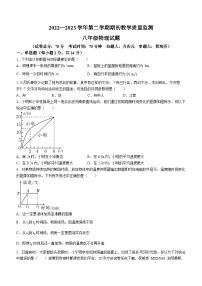 广东省深圳市南山外国语学校（集团）滨海学校2022-2023学年八年级下学期开学考试物理试题