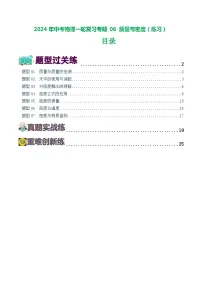 2024年中考物理一轮复习专题06 质量与密度（练习）