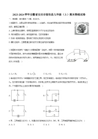 2023-2024学年安徽省安庆市宿松县九年级（上）期末物理试卷（含解析）