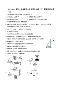 2023-2024学年山东省泰安市高新区九年级（上）期末物理试卷（含解析）