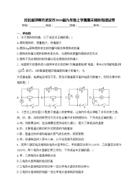 河北省邯郸市武安市2024届九年级上学期期末模拟物理试卷(含答案)