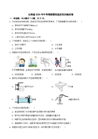 云南省2024年中考物理模拟适应性训练试卷