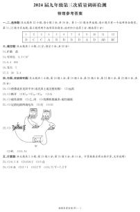 15，湖南省长沙市师大附中集团2023-2024学年九年级下学期入学考试物理试卷(1)