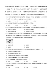 20，广西南宁三十七中2023-2024学年九年级下学期第三次月考物理模拟试卷