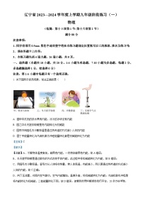 辽宁省沈阳市2023-2024学年九年级上学期10月月考物理试题