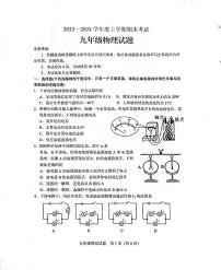 山东省泰安市肥城市2023-2024学年九年级上学期物理期末试题