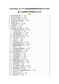 江苏省12市2023年中考物理真题按题型难易度知识点分类汇编-03选择题常考较难题知识点分类