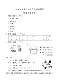 50，河南省南阳市南召县2023-2024学年下学期开学调研九年级物理试卷