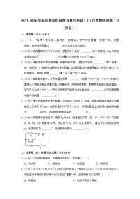 河南省信阳市息县2023-2024学年九年级上学期月考物理试卷（12月份）