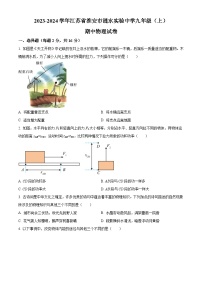 江苏省淮安市涟水实验中学2023-2024学年九年级上学期期中物理试题（原卷版+解析版）