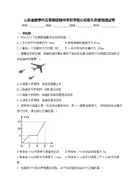 山东省新泰市石莱镇初级中学2023-2024+学年下学期开学收心诊断九年级物理试卷