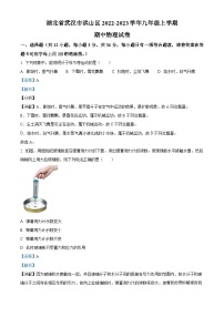 10，湖北省武汉市洪山区2022-2023学年九年级上学期期中考试物理试题