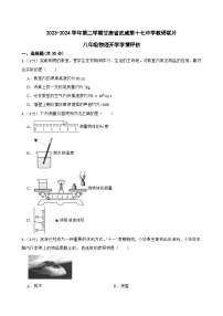 甘肃省武威市凉州区十七中教研联片开学评估测试2023-2024学年八年级下学期开学物理试题