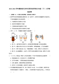 湖南省长沙市长郡双语学校2023-2024学年九年级下学期入学物理试卷