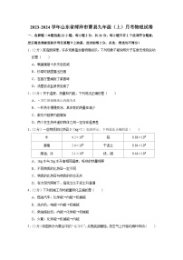 山东省菏泽市曹县2023-2024学年九年级上学期月考物理试卷