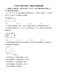 山东省宁津县苗场中学2023-2024学年九年级下学期开学第一次摸底考试物理试题（原卷版+解析版）