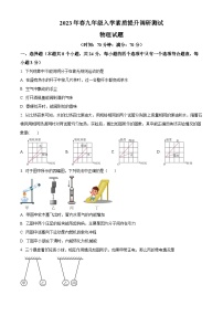 湖北省黄冈市红安县城区学校2022-2023学年九年级下学期入学素质提升调研测试物理试题（原卷版+解析版）