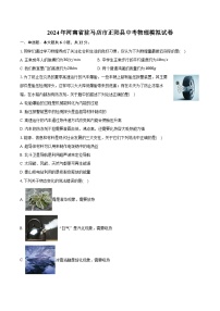 2024年河南省驻马店市正阳县中考物理模拟试卷（含解析）
