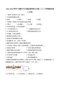 2023-2024学年广西南宁市天桃实验学校九年级（上）月考物理试卷（1月份）（含解析）