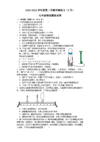 2024年广东省茂名市高州市第一中学中考一模物理试题