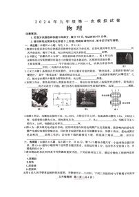 2024年河南省周口市郸城县中考一模物理试题