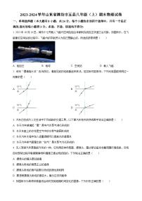 山东省潍坊市五县2023-2024学年八年级上学期期末物理试题（原卷版+解析版）