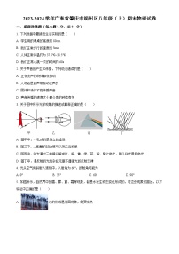 广东省肇庆市端州区2023-2024学年八年级上学期期末物理试卷（原卷版+解析版）