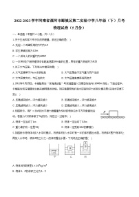 2022-2023学年河南省漯河市郾城区第二实验中学八年级（下）月考物理试卷（5月份）（含解析）