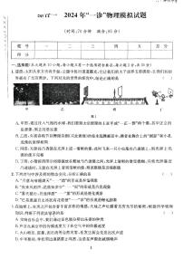 四川省德阳市部分学校2024年九年级一诊物理试题