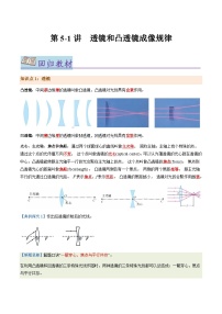 第5.1讲  透镜和凸透镜成像规律--2024年中考物理一轮复习讲义