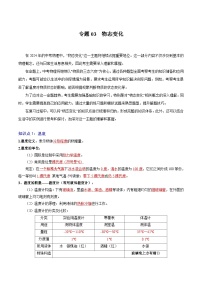 【中考二轮】2024年中考物理重点专练（全国通用）专题03+物态变化专题训练.zip