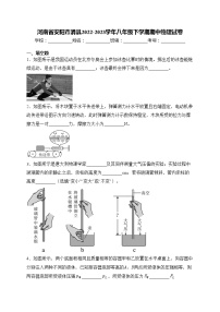 河南省安阳市滑县2022-2023学年八年级下学期期中物理试卷(含答案)