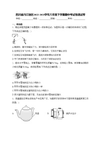 四川省内江地区2022-2023学年八年级下学期期中考试物理试卷(含答案)