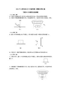 上海市初中毕业生专题08 作图题-2021年中考物理二模分类汇编（上海）