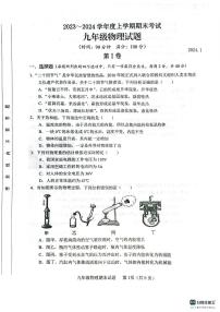 山东省临沂市临沭县2023-2024学年九年级上学期1月期末物理试题