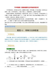 题型02 特殊方法测密度 -备战2024年中考物理真题题源解密（全国通用）