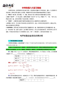 2023年中考物理一轮复习讲义--《电学实验动态变化归类分析》