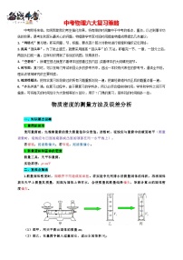 2023年中考物理一轮复习讲义--《物质密度的测量方法及误差分析》