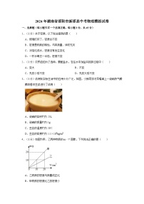 2024年湖南省邵阳市新邵县中考物理模拟试卷