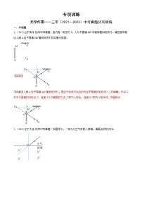 中考物理一轮复习光学作图专项训练（含解析）