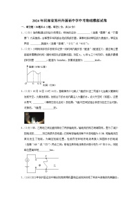 2024年河南省郑州外国语中学中考物理模拟试卷